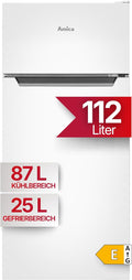 Amica, Kühl-Gefrierkombination, 104,5 x 47,4 x 49,8 cm, 112 L, 150 W, DT 371