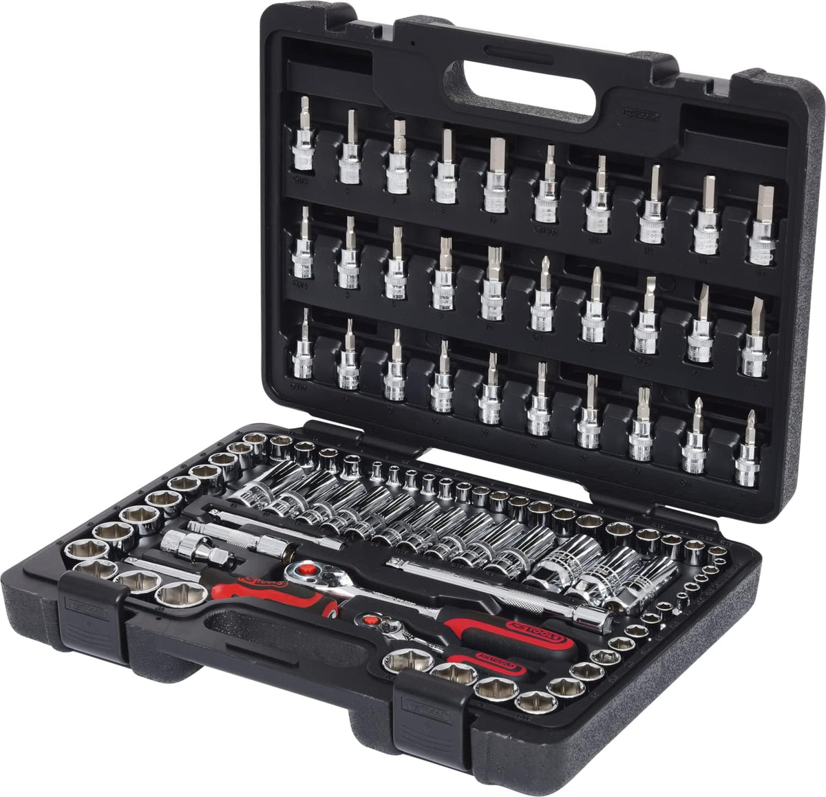 KS Tools, Steckschlüsselsätze, 4 Zoll, 8 Zoll, 918.0699 1/ + 3/ CHROMEplus Steckschlüssel-Satz