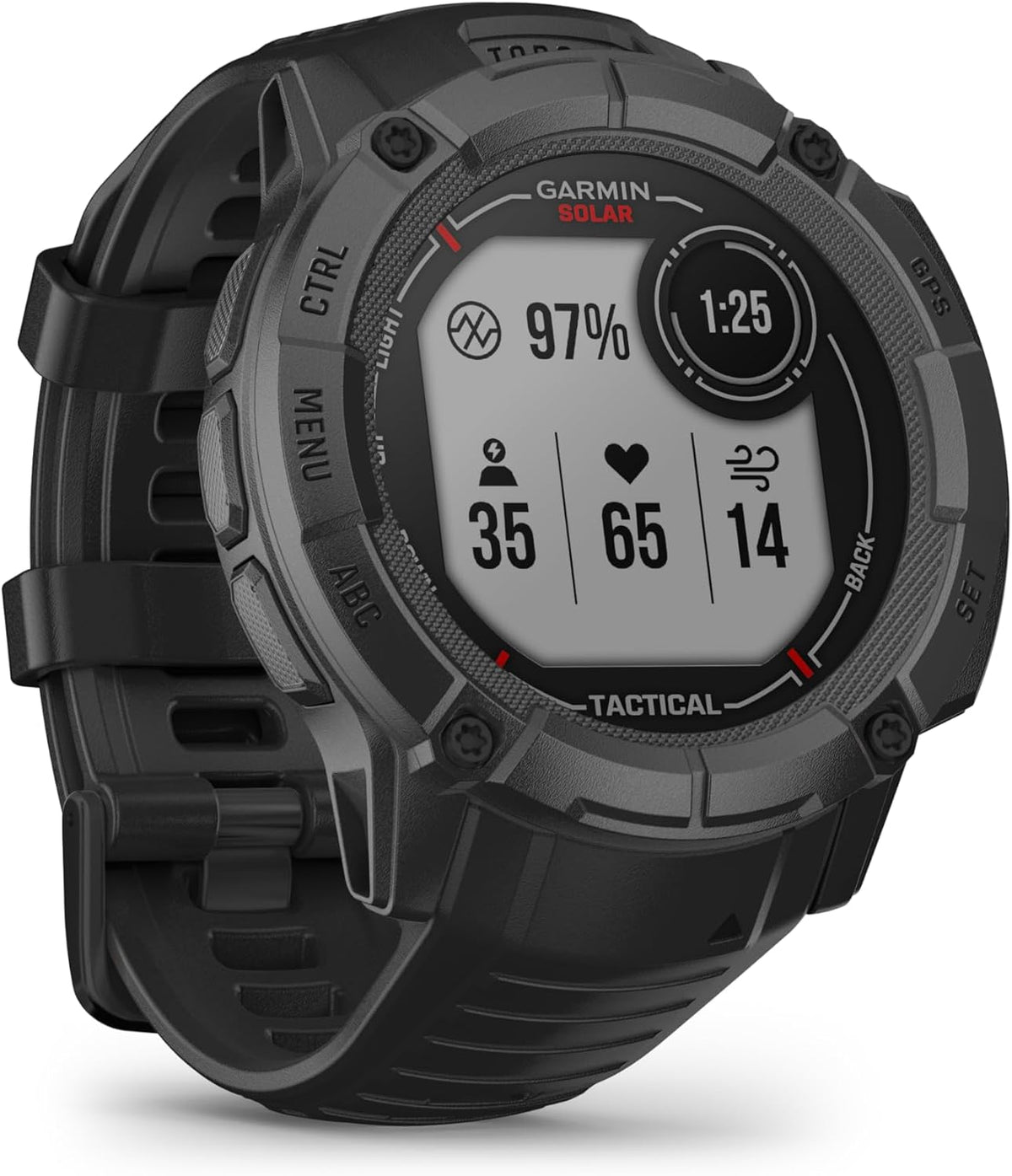 Garmin, Fitness-Tracker, 50 mm, Instinct 2X Solar Tactical, Multisport-Smartwatch, Schwarz