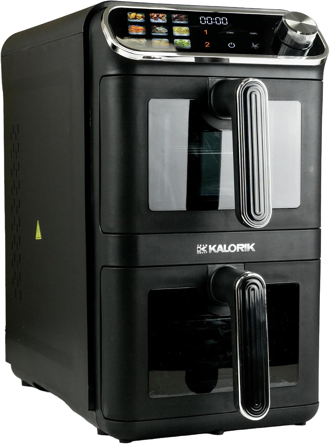 Kalorik, Heissluftfritteuse, 2260W, 11L, Fettfreie Fritteuse AFT3200 Vertikale XXL Heißluftfritteuse, Doppelkammer-Turm
