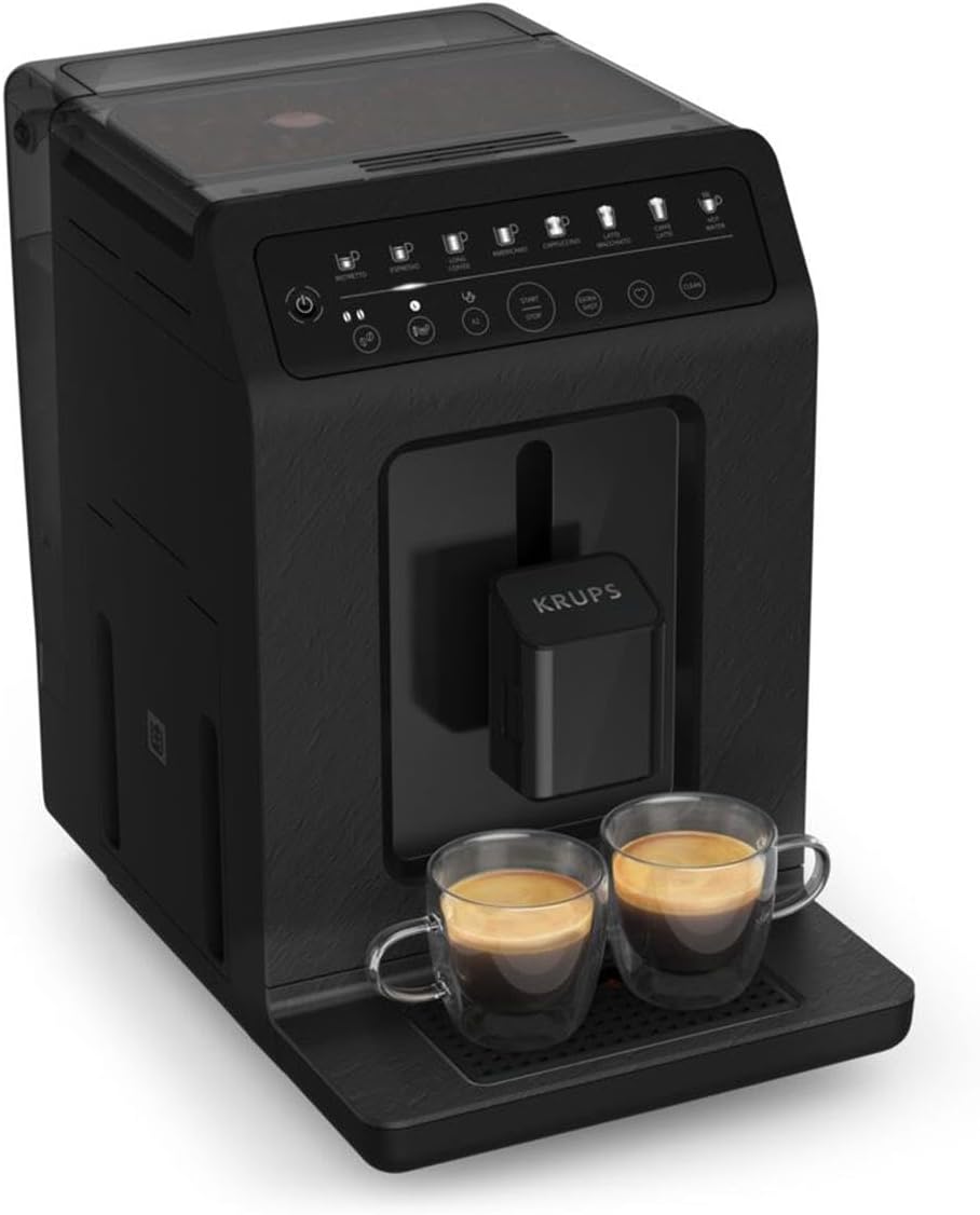 KRUPS, Kaffeevollautomat, 1450W, EA897B Evidence, automatische Espresso & Cappuccino-Funktion, Quattro Force Technologie