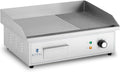 Royal Catering, Elektrogrill, 3.000 W, 350 mm, RCPG42-M Elektro Grillplatte 548 x gerippt und glatt