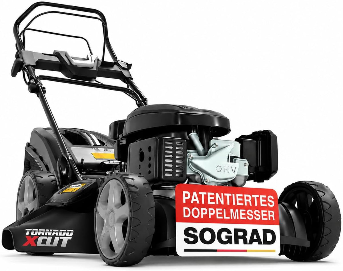 Onbest, Rasenmäher, 53 cm, 5IN1 Benzin 6, 5 PS, E-Start