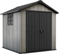 Gerätehaus, Keter, 230 x 223,8 x 242 cm, 8,4m, Oakland 757, Grau, Außenmaße B/T/H:, Duotech Struktur, wetterfest