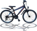 Talson, Mountainbike, 20 Zoll, Fahrrad Shimano 18-Gang - mit Gabelfederung und Beleuchtung