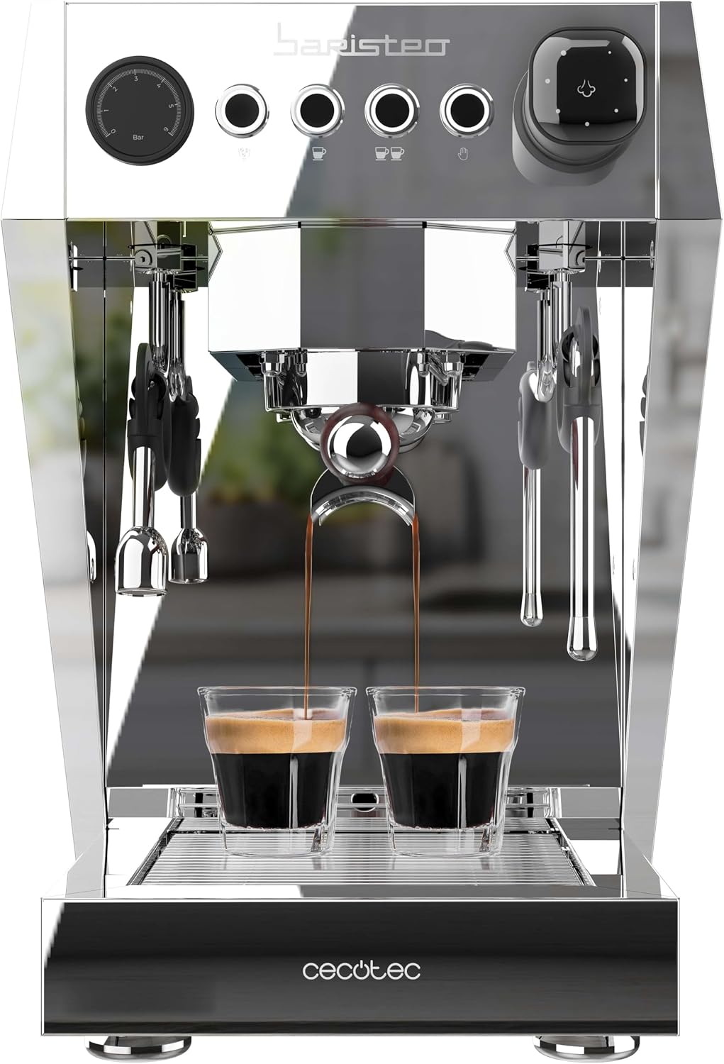 Cecotec, Kaffeemaschine, 3150 W, 2,5 L, Espressomaschine Baristeo Brava, Wassertank