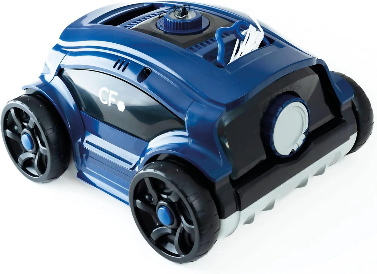 POWERHAUS24, Poolroboter, 361 mm, 5,8 kg, 100m, Kabelloser CF 100 CL, Akkubetrieb für bis zu ², 2 stündiges Boden-Reinigungsprogramm