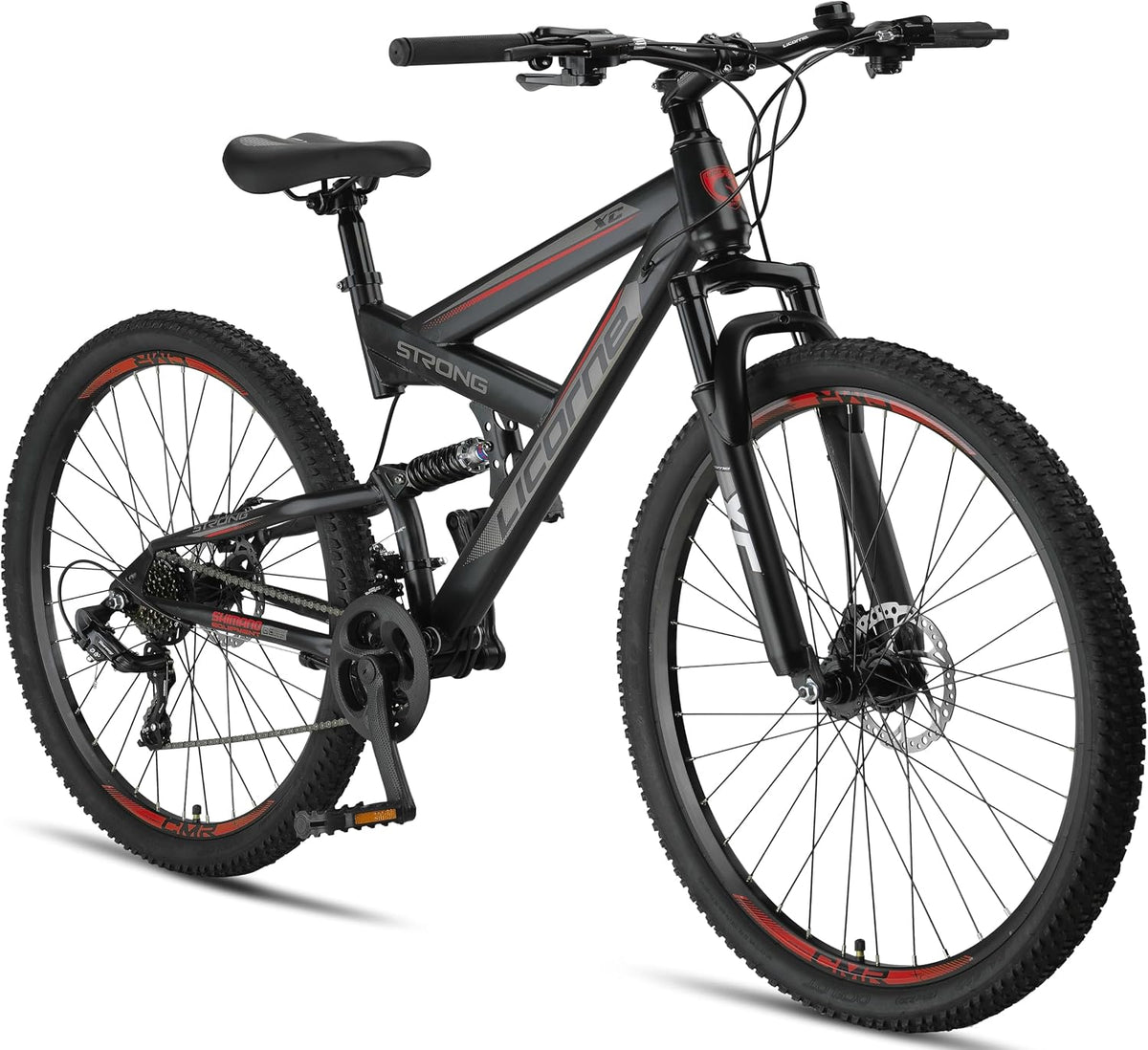 Licorne Bike, Mountainbike, 29 Zoll, Strong 2D Premium Mountain in 26, 27.5 und Fahrrad für Jungen Mädchen Damen und Herren