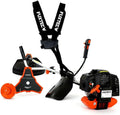 Fuxtec, Rasentrimmer, Benzin Motorsense FX-MS152 mit 52 cc, 2in1 Multitool, Profi-Tragegurt und 3 PS Leistung Trimmer Freischneider fs