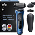 Braun, Folienrasierer, Series 6 Elektrorasierer mit EasyClick Barttrimmer Aufsatz, SensoFlex Rasierer Herren Elektrisch