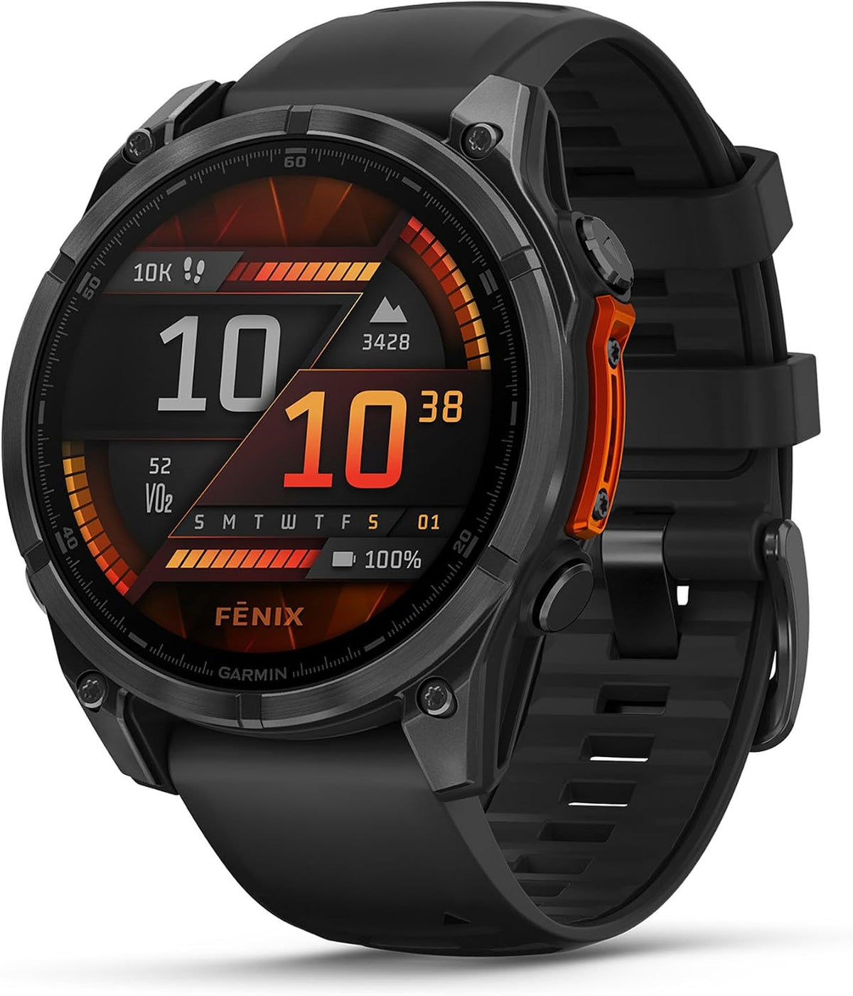 Garmin, Smartwatch, 47 mm, Fenix 8, GPS-Multisport-, Schwarz/Schiefergrau