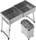 Generisch, Holzkohlegrill, Tragbarer BBQ - Klappbarer Edelstahlgrill für Camping, Picknicks und Kochen im Freien