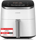Cosori, Heissluftfritteuse, 6L, Turboblaze Heißluftfritteuse Airfryer, 9-in-1 Air Fryer XXL, leiser DC Motor mit 5 Geschwindigkeitsstufen