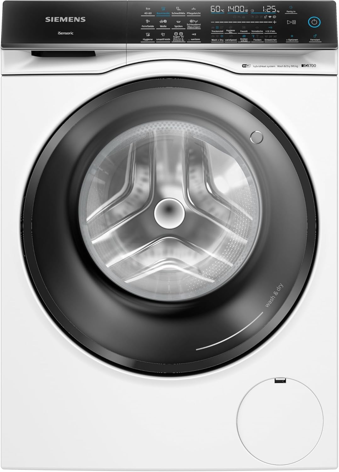 Siemens, Waschtrockner, 9 kg, 6 kg, iQ700 Waschen Trocknen WN54C2070