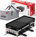 Solis, Elektrogrill, 1400 W, 5in1 Tischgrill mit, Elektrischer Grill für 8 Personen, Indoor Grill mit Raclette- und Mini-Wok-Pfännchen