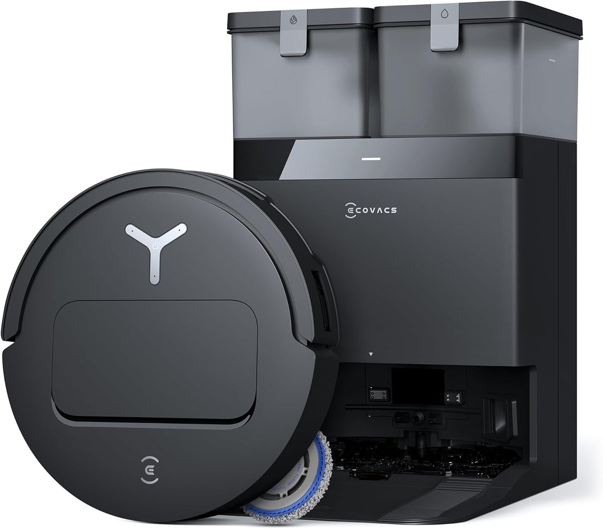 ECOVACS, Saugroboter, 81 mm, DEEBOT T50 PRO Omni Gen2 mit Wischfunktion, Ausfahrende Seitenbürste und Wischmopp