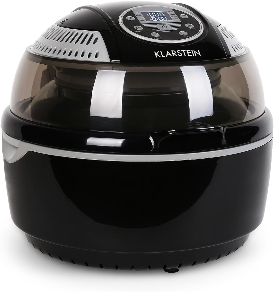 Klarstein, Heissluftfritteuse, VitAir Heißluftfritteuse Fritteuse, 1400 Watt, fett-frei Frittieren + Backen + Grillen + Rösten