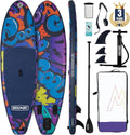 OVERMONT, SUP-Board, 323x84x15 cm, SUP Board Aufblasbar Stand Up Paddle Board für Erwachsene, Komplettes SUP Set mit Verstellbarem Paddel