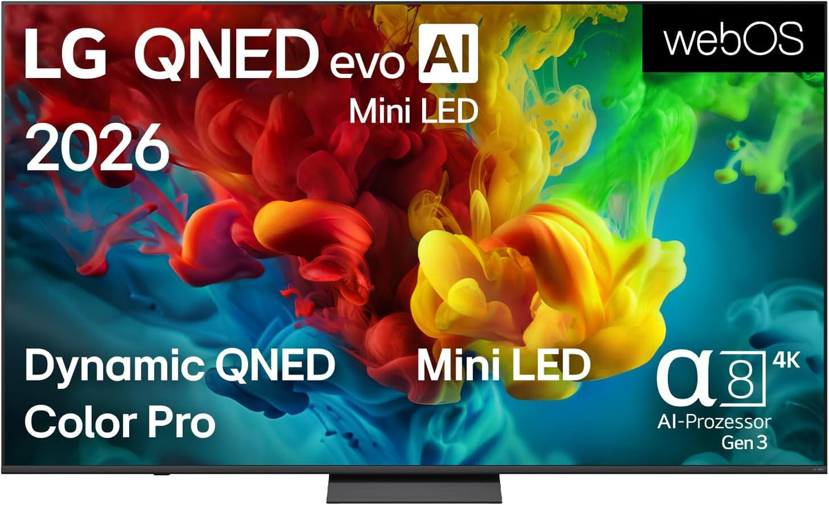 LG, Fernseher, 65 Zoll, 165 cm, 65QNED83B6A TV 4K QNED evo Mini LED AI TV