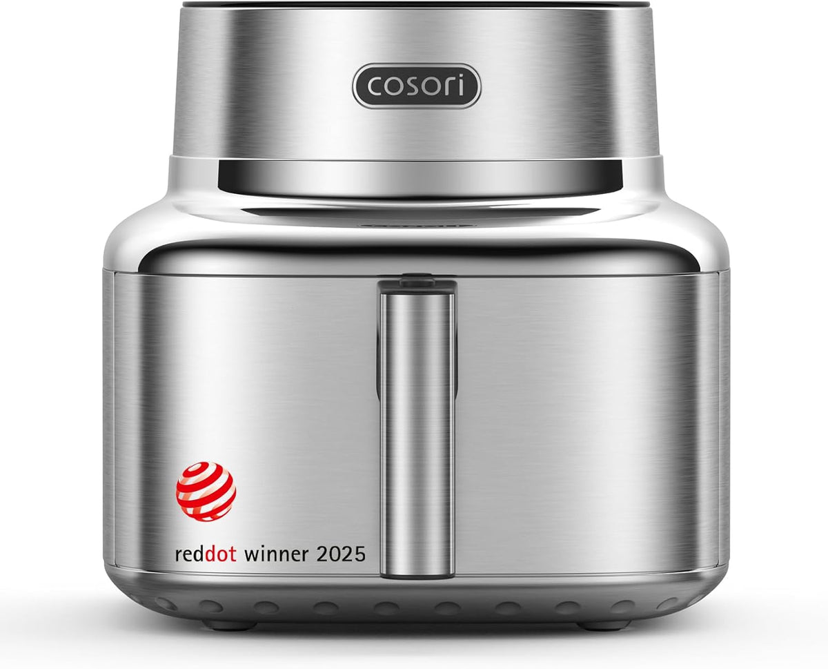 Cosori, Heissluftfritteuse, Airfryer, Iconic Single, 96% Metall, Mit nahezu plastikfreiem Design