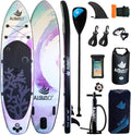 AISUNSS, SUP-Board, 10L, Aufblasbare Stand Up Paddle Boards mit Premium SUP Paddle, wasserdichter Dry Bag, Wide Stable Design