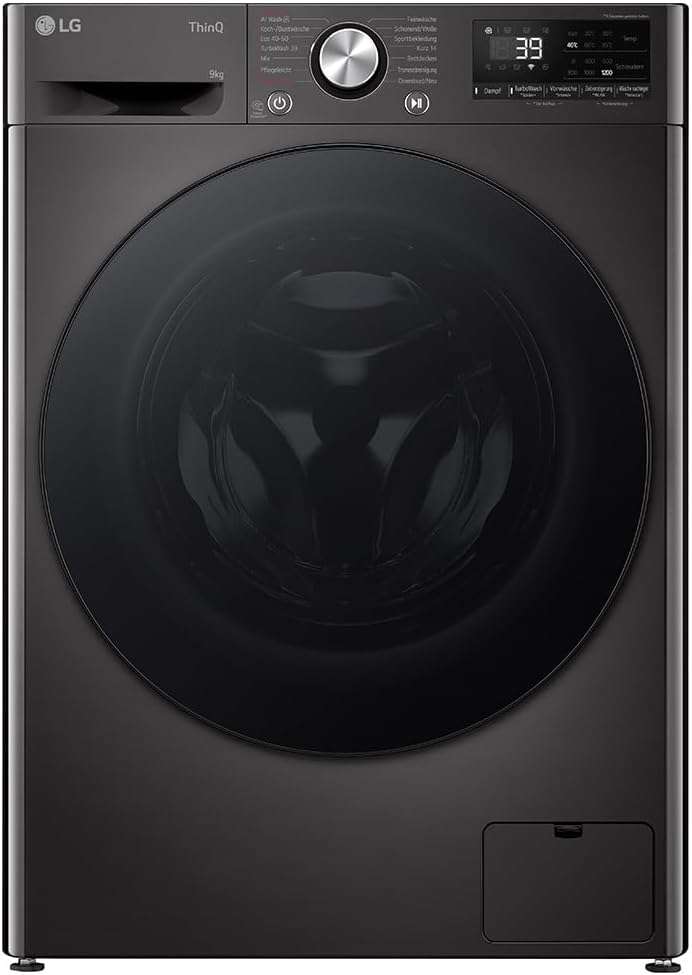 LG, Waschmaschine, 9 kg, F2V7SLIM9B kompakte SLIM (, Energieklasse A-10%, 1.200 U/Min.) mit AI Wash mit AI DD