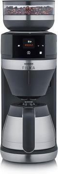 SEVERIN, Kaffeemaschine, FILKA, Vollautomat für Filterkaffee, 5-in-1 Filter mit LED-Display, Mahlwerk, mit Thermokanne