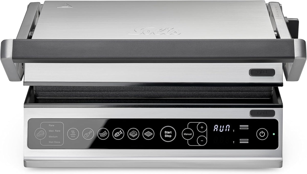 Solis, Elektrogrill, Contact Grill Pro (Typ 7953), Edelstahl