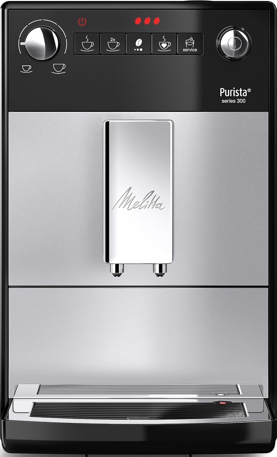 Melitta, Kaffeevollautomat, Purista - mit Lieblingskaffee-Funktion, Kaffeemaschine mit Mahlwerk und 5-stufig verstellbarem