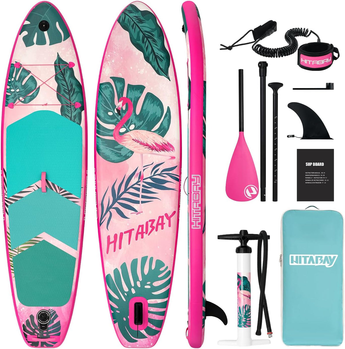 HITABAY, SUP-Board, 150 kg, 320cm, 335cm, SUP Board Set, Stand Up Paddling Board Aufblasbar
