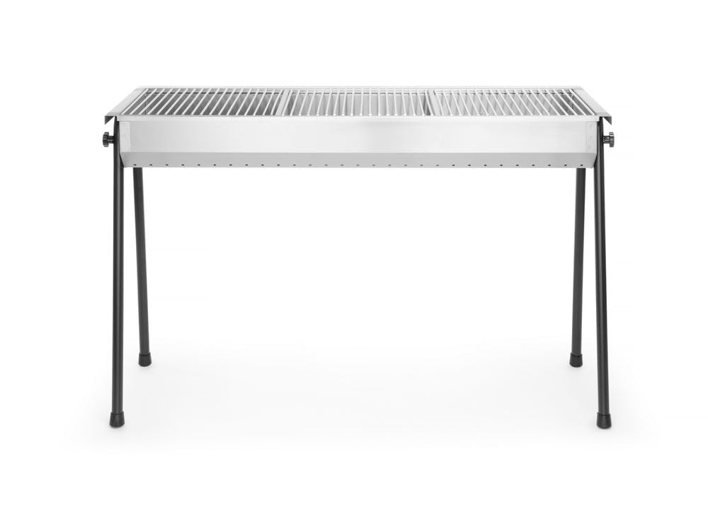 HENDI, Holzkohlegrill, inkl 3 roste von je 345x345mm, Model Resto, mit abnehmbaren Füßen, Bräter, nur für Verwendung im Aussenbereich