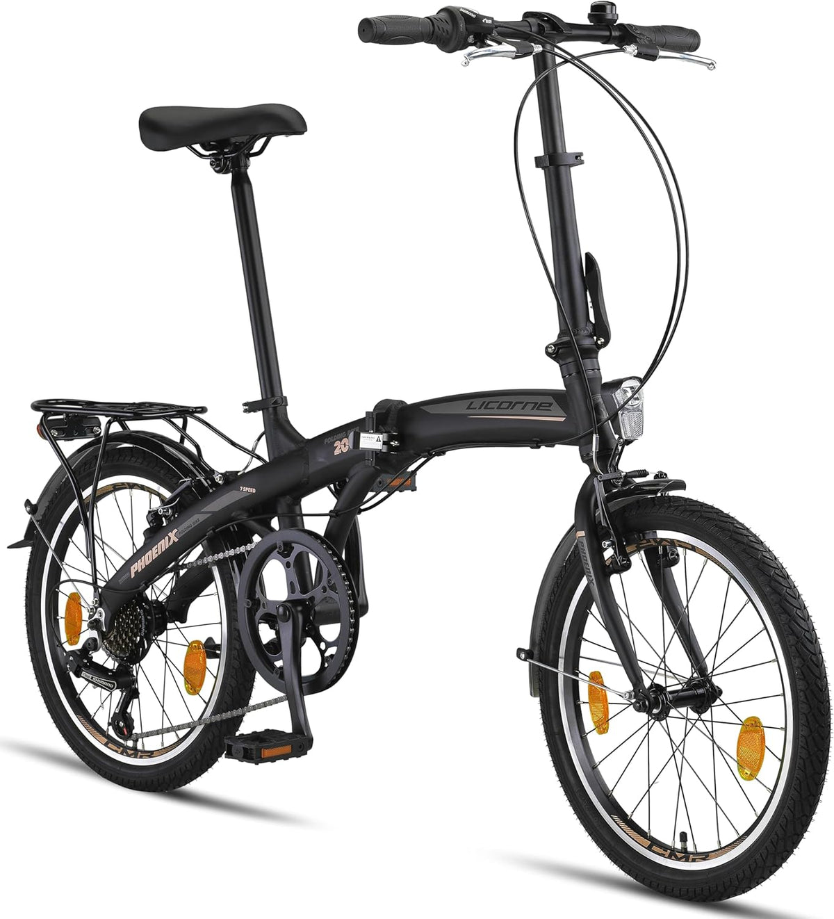 Licorne Bike, Fahrrad, 20 Zoll, Bike, Phoenix 2D, Aluminium-Faltrad-Klapprad Scheibenbremse Discbremse