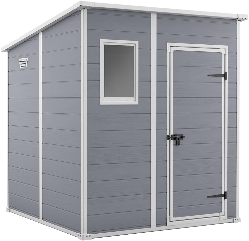 Gerätehaus, Keter, 183cm, 185cm, 200cm, 168cm, Manor Pent 6x6 Gartenhaus, Außenmaße: x x, Innenmaße: x x 194cm