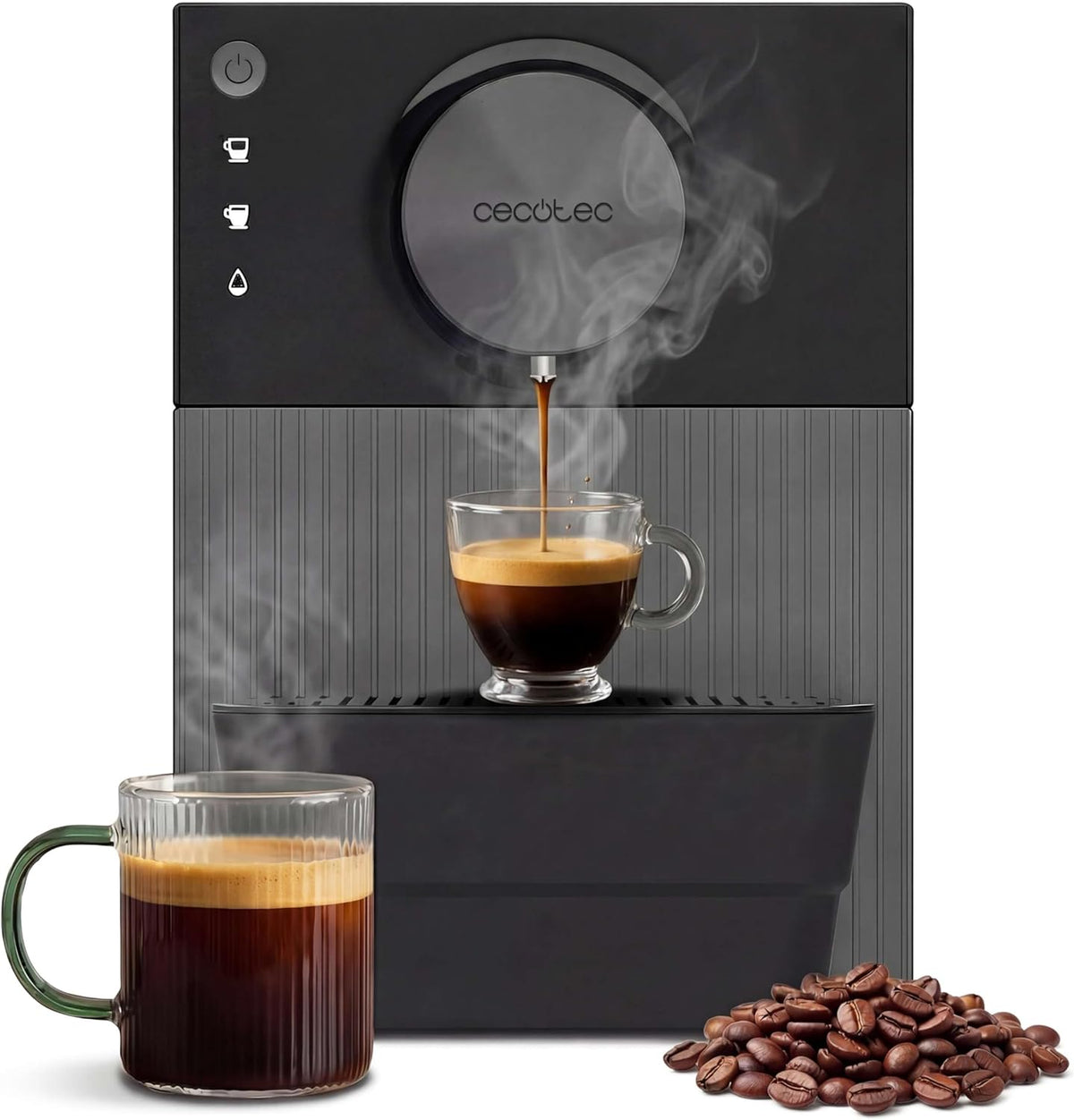 Cecotec, Kaffeevollautomat, 19 Bar, 1350 W, kompakter Cremmaet Cube