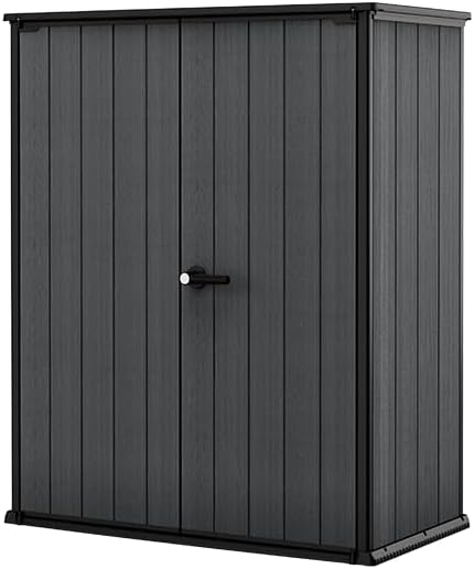 Keter, Auflagenboxen, 140x73,6x170,4cm, 1400l, Cortina Alto Aufbewahrungsbox, Geräteschuppen, Fassungsvermögen