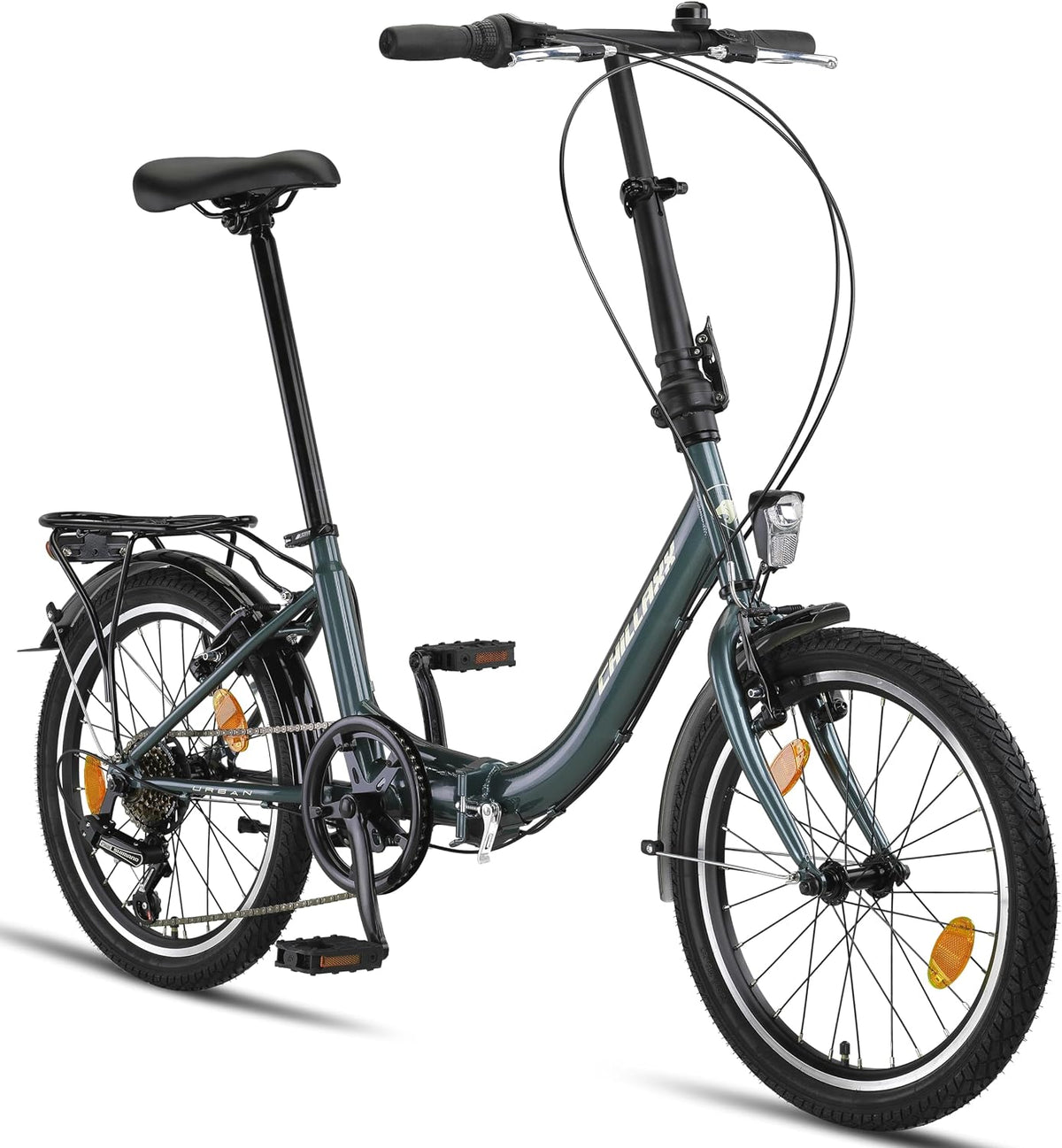 Chillaxx, Fahrrad, 20 Zoll, Bike, Bike URBAN Faltrad, Klapprad, 6 Gang Shimano-Schaltung, Licht, Quick-Fold-System
