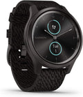 Amazon Renewed, Fitness-Tracker, Garmin [ vívomove Style, stilvolle Hybrid-Smartwatch mit brillantem, Sport-Apps