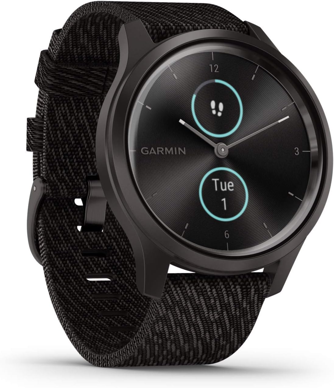 Amazon Renewed, Fitness-Tracker, Garmin [ vívomove Style, stilvolle Hybrid-Smartwatch mit brillantem, Sport-Apps