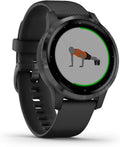 Amazon Renewed, Smartwatch, Garmin [ ] vívoactive 4S, schlanke, wasserdichte GPS-Fitness- mit Trainingsplänen und