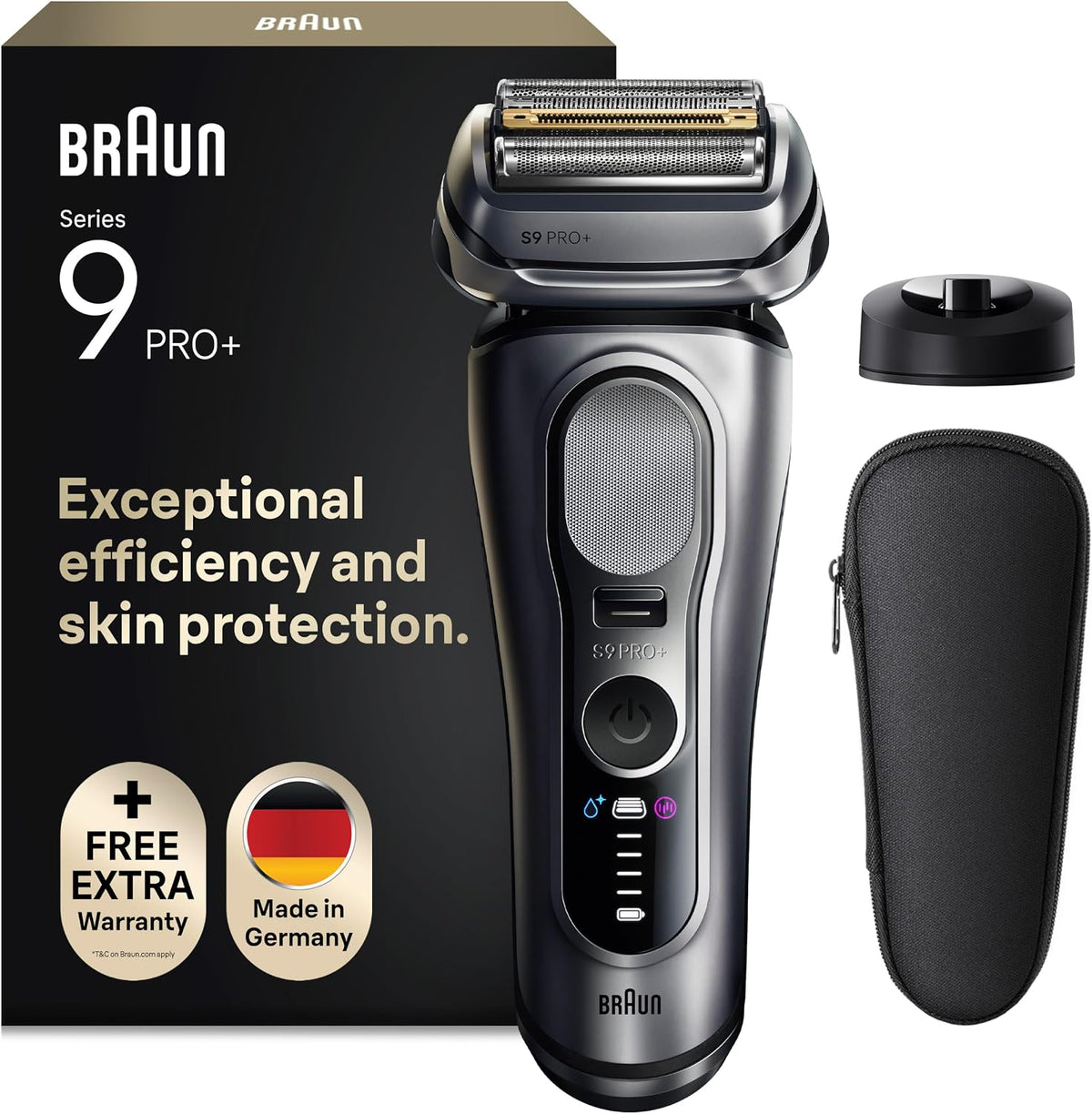 Braun, Folienrasierer, Rasierer Herren Elektrisch Series 9 PRO+, 9617si, Silber