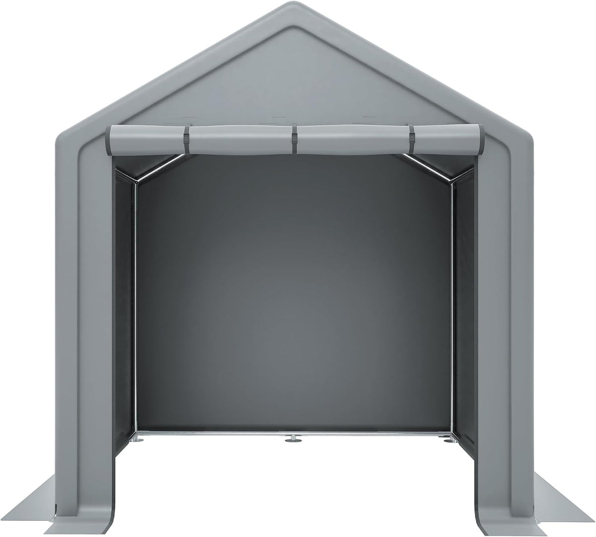 kozamas, Gerätehaus, 190x170x200cm, Geräteschuppen Fahrradgarage, wetterfestes Gartenhaus aus Stahl, wasserdicht & Winterfest