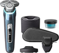 PHILIPS, Elektrorasierer, Rasierer Series 9000 - Elektrischer Nass- und, Eisblau, Lift&Cut-Rasiersystem, SkinIQ-Technologie