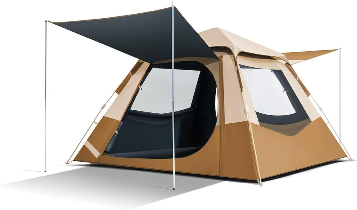 NEONMAN, Strandmuschel, 210D Oxford-Gewebe, Khaki, Pop up Zelt, Outdoor-campingzelt Trekkingzelt 360° Atmungsaktiv