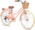 Glerc, Fahrrad, 26 Zoll, Missy 20- Mädchen Cruiser Hybrid 6-Gang City für Jugend, Mehrere Farben