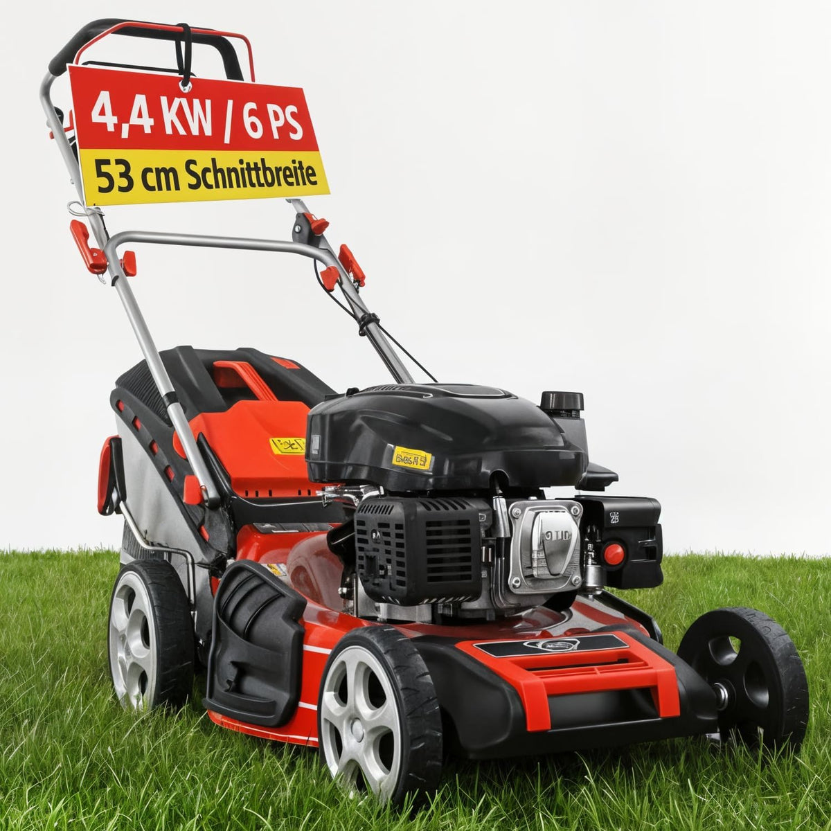 Hecht, Rasenmäher, 53 cm, 5in1 Benzin 6, 0 PS, mit Radantrieb