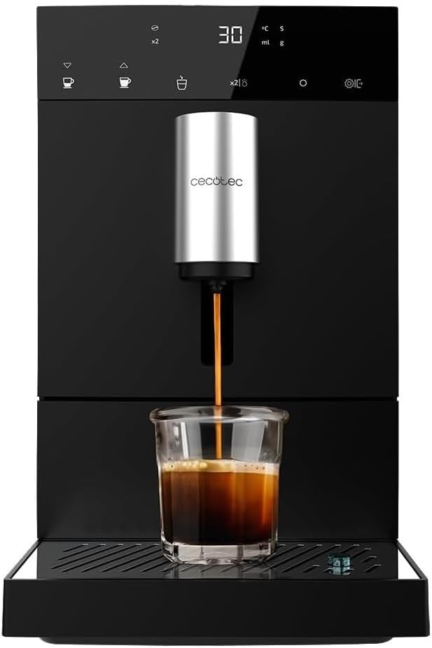 Cecotec, Kaffeemaschine, 1350 W, 19 Bar, 1,1 L, Superautomatische Kompakt- Cumbia Cremmaet Compact, und Thermoblock-System