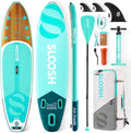 Sloosh, SUP-Board, Paddleboard, Aufblasbares Stand-Up-Paddle-Board, 10'6' Paddleboard mit Premium-Zubehör, rutschfestes Eva-Deck