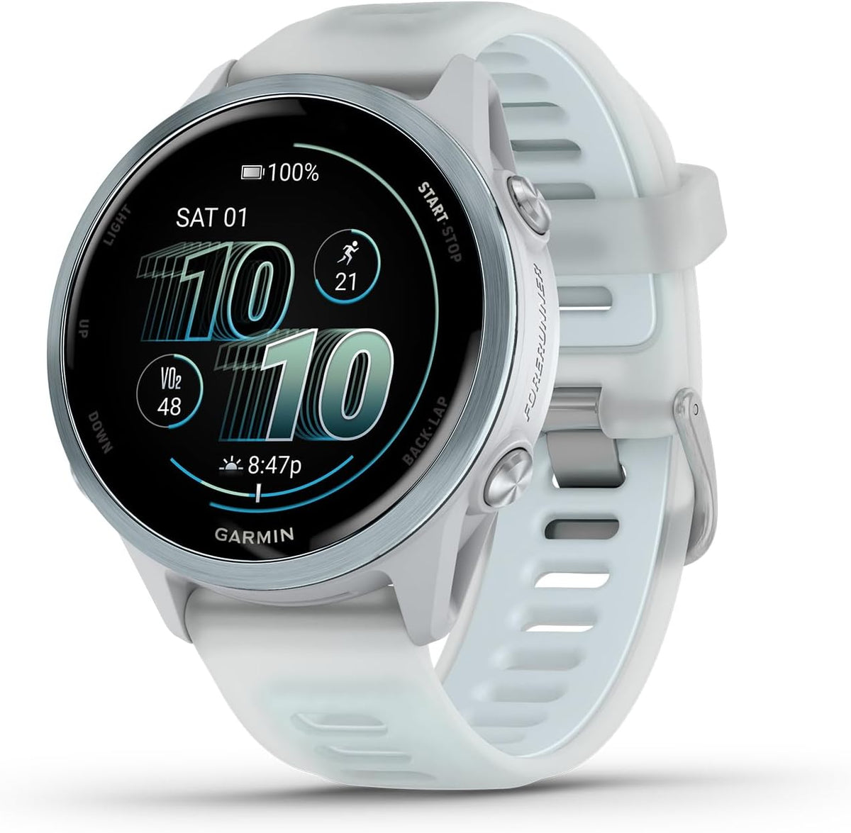 Garmin, Smartwatch, 42 mm, ® Forerunner® 570, fortschrittliche GPS-Lauf- und Triathlon-, AMOLED-Display, Trainings- und Erholungsfunktionen