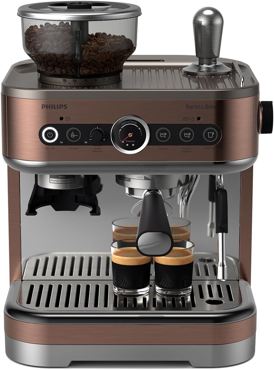 PHILIPS, Kaffeemaschine, Espressomaschine Barista Brew, Bronze, Espresso & Americano