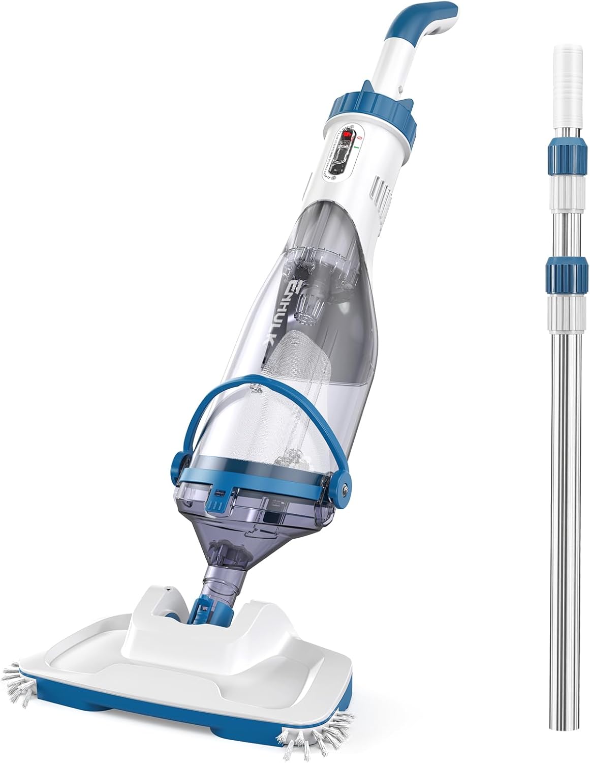 Enhulk, Handreiniger, 4200L, 34cm, Poolsauger Akku, 2025 Verbesserter breiter Kopf, Betriebsdauer bis zu 60 Minuten